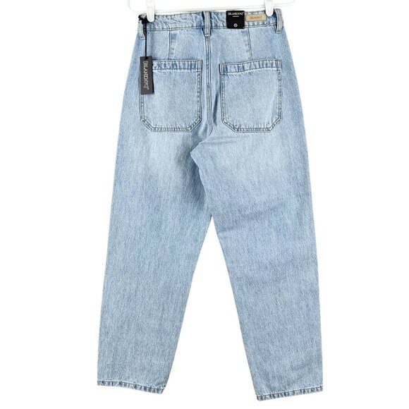 BLANKNYC Women's Blue Denim Jeans Size 26 High Rise Tapered Leg Cotton NWT - Picture 2 of 16